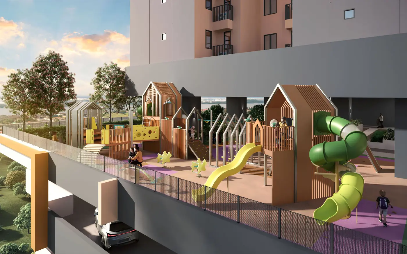 Outdoor children's playground