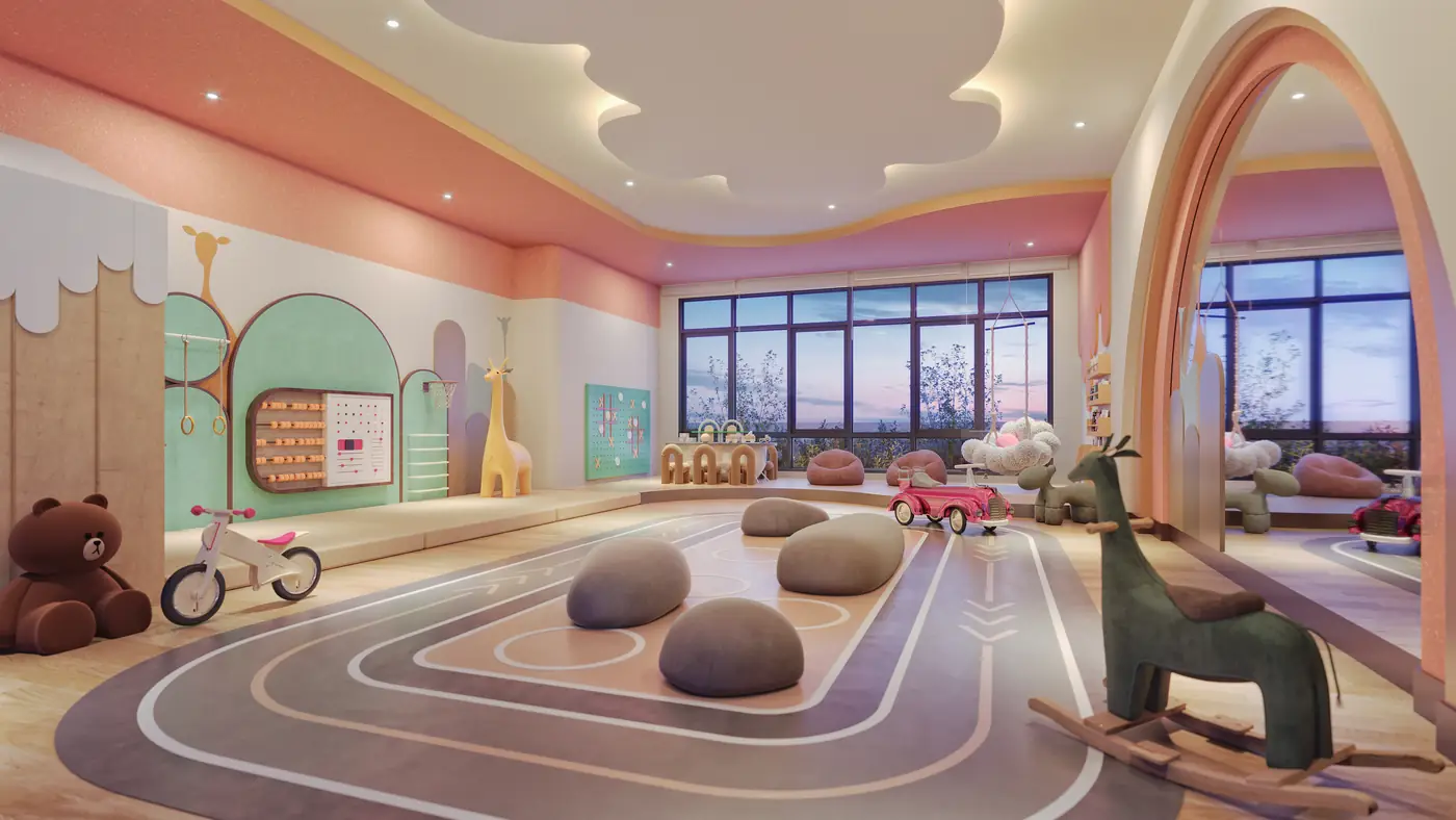 Indoor children's play room