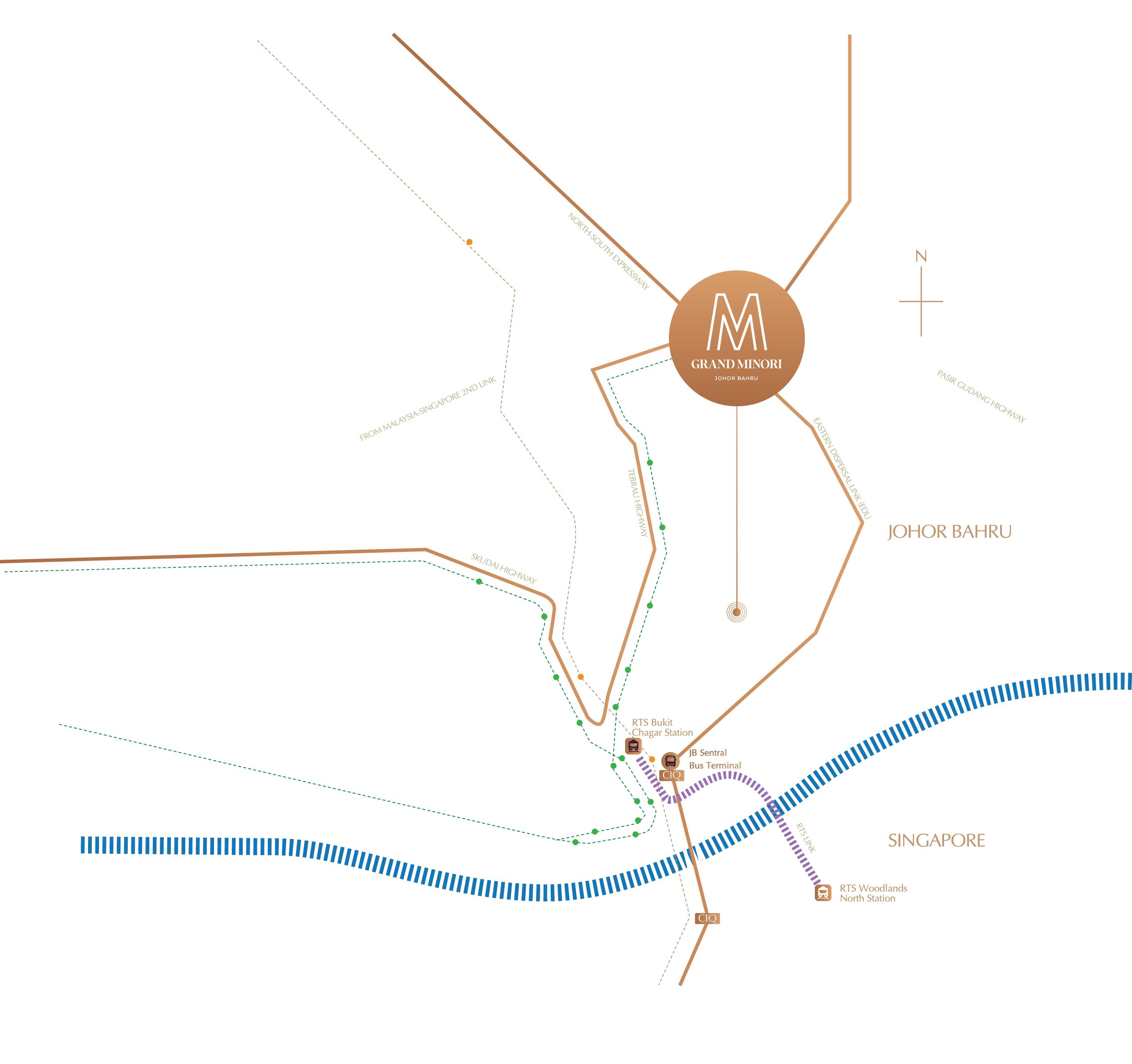M Grand Minori location map